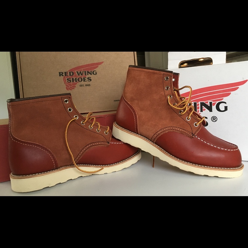 Red Wing Boot 6” Moc Oro Rosset 9.5
